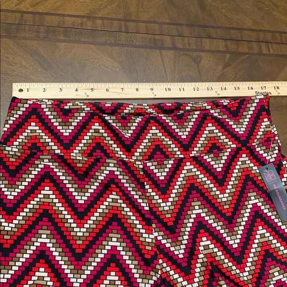 🎅 NO BOUNDARIES High Rise Geometric Flare Pants NWT XXL - Picture 14 of 14